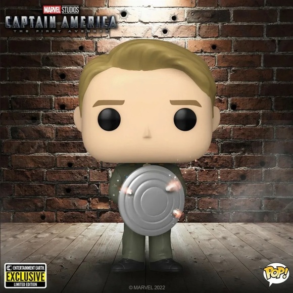 Captain America w/ Prototype Shield NIB vinyl Pop! Entertainment Earth e… - Picture 2 of 5